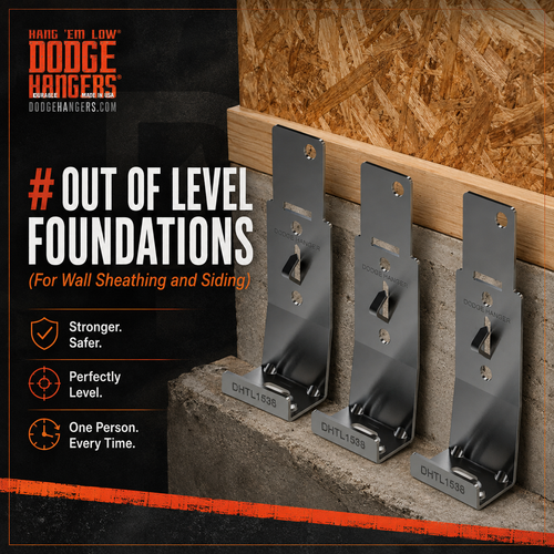 OUT OF LEVEL FOUNDATIONS (For Wall Sheathing and Siding)