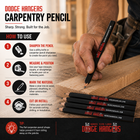 Dodge Hangers® Carpenter Pencils – 6 Pack - Dodge Hanger